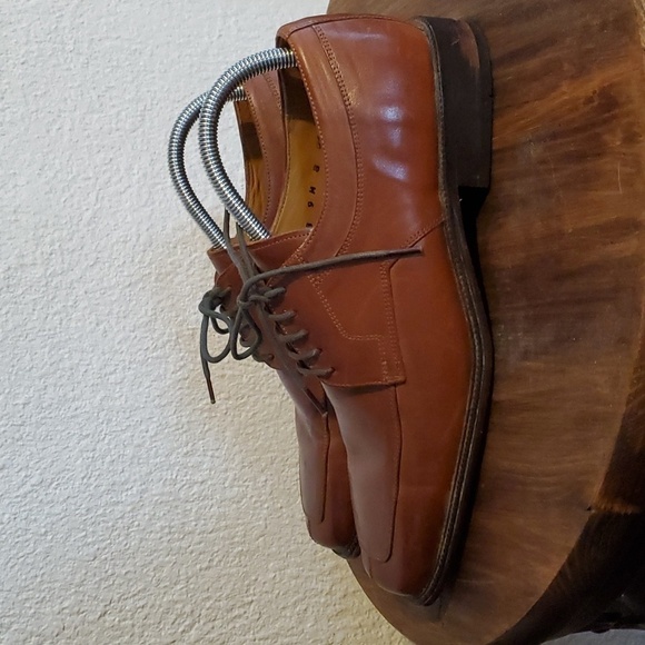 Stacy Adams- Mens Vintage Leather Square Toe Oxfords Business Casual Sz.9 main image 12